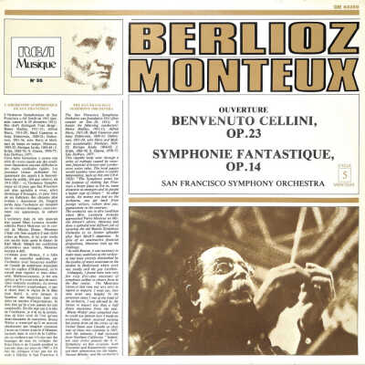 BERLIOZ: OVERTURE TO "BENVENUTO CELLINI," OP. 23; RECORDED FEB. 27, 1950, WAR MEMORIAL OPERA HOUSE; PRODUCED IN FRANCE
