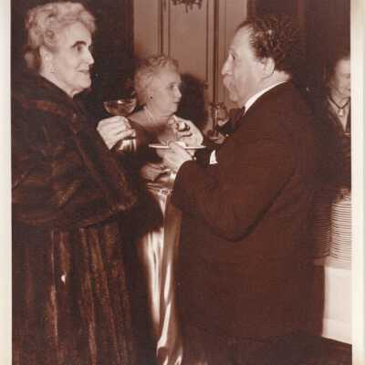 PIERRE MONTEUX AT PARTY: Origformat: Print-Photographic