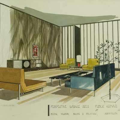 Perspective of Lounge Area, Public Service Company of Colorado