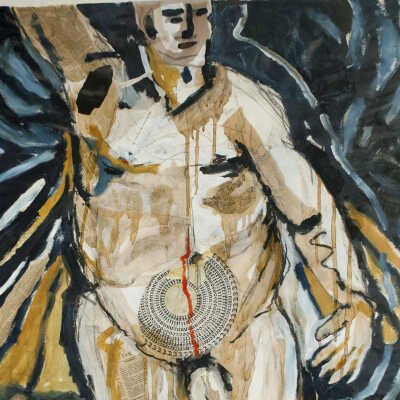 Self-Portrait-After Belly Surgery