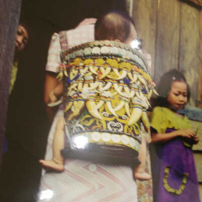 Kalimantan, Borneo: Rukon Damai, Baby Carrier, 1980