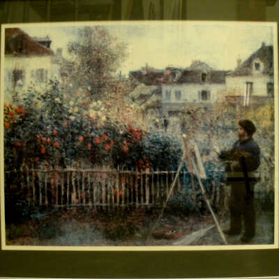 Monet Painting in his Garden