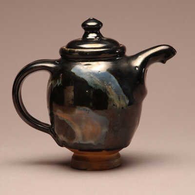 exhibition black teapot
