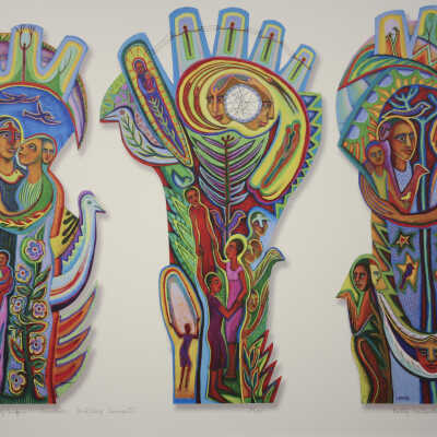 Trees of Life: Sunrise, Mid-Day, Sunset