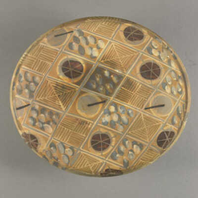 exhibition landscape geometric platter
