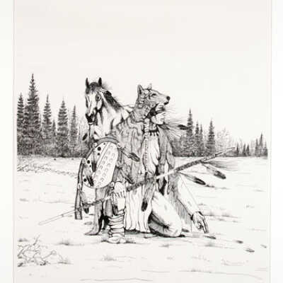 Untitled "Hunter w/Horse"