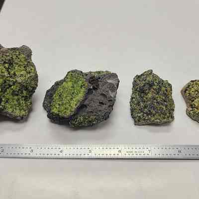 Peridot on Basalt