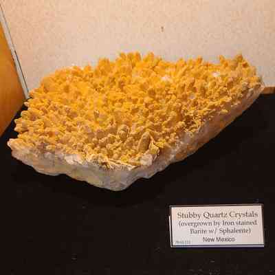 Calcite on Quartz