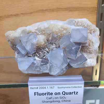 Fluorite on Quartz