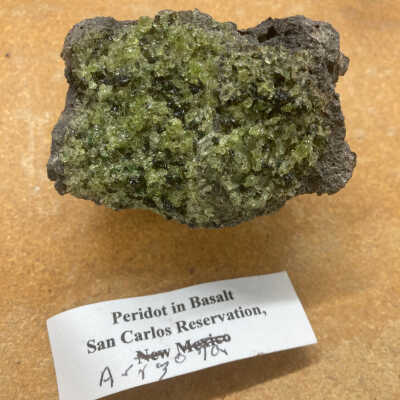 Peridot in Basalt