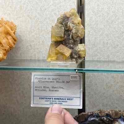 Fluorite on Quartz