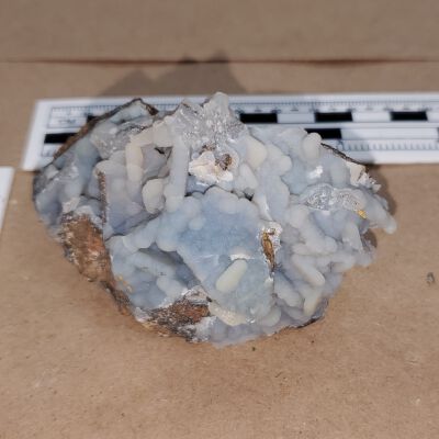 Wulfenite in Blue Druzy