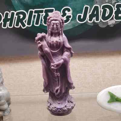 Purple Turkish Jadeite Guanyin