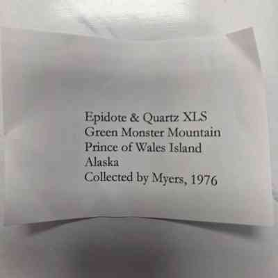 Tag that accompanied the piece up in acquisition