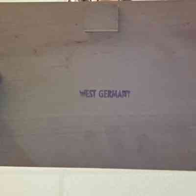 Bottom of the box is stamped "WEST GERMANY" in purple ink