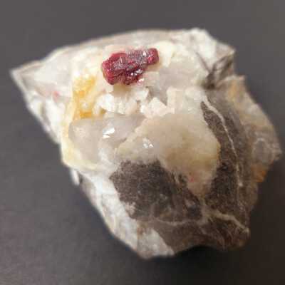 Cinnabar on Dolomite