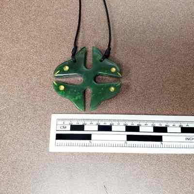 4 Orcas Pendant Jade Carving