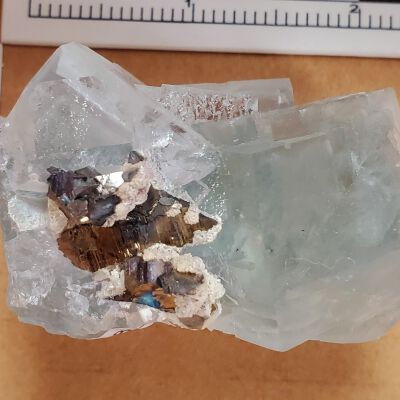 Fluorite with Arsenopyrite