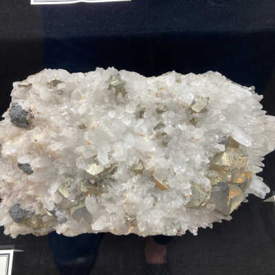 Pyrite on Quartz