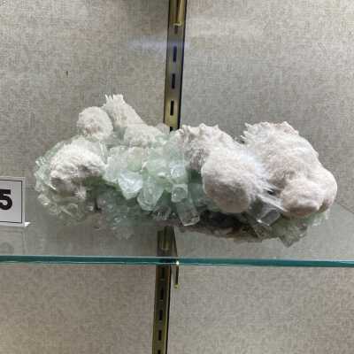 Scolecite on Fluorapophyllite
