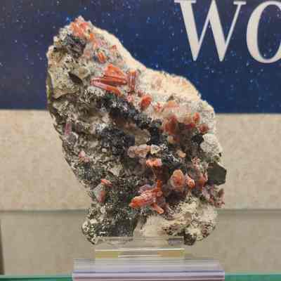 Red Hematite in Quartz