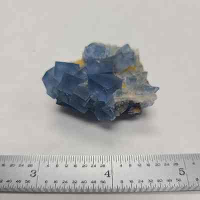 Fluorite and Cerrusite on Amethyst and Calcite