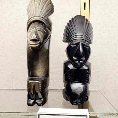 Obsidian Statues