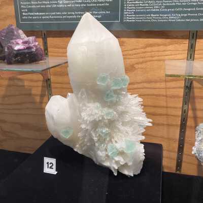 Fluorite on Quartz