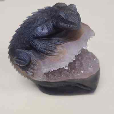 Lizard Carving