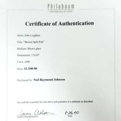 Certificate of Authentication