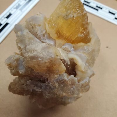 Calcite in Agate