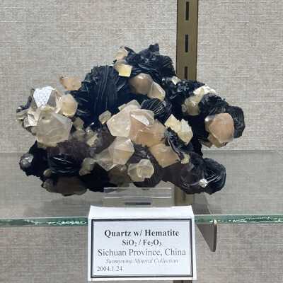 Quartz on Hematite