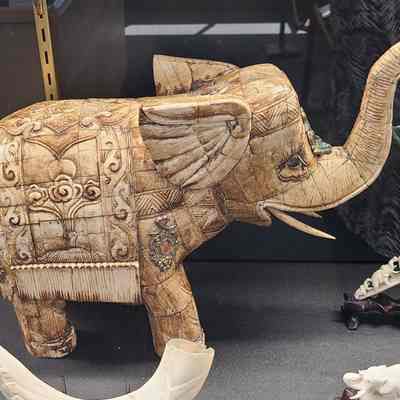 Ivory Mosaic Elephant