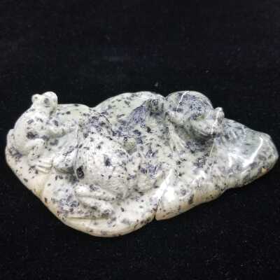 Applegate Jade Frog Sculpture