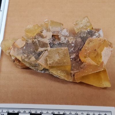 Fluorite on Quartz