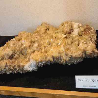 Calcite on Quartz
