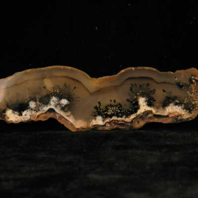 Quartz var. Agate (sagenite)