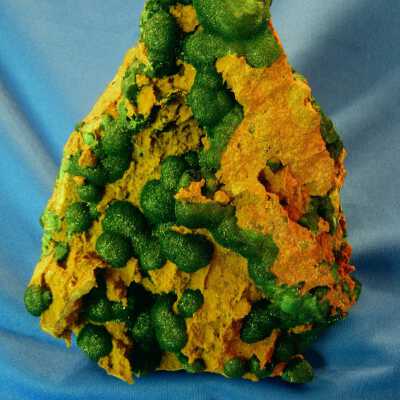Malachite with Calcite Rimor Matrix
