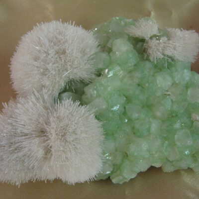 Mesolite on Apophyllite