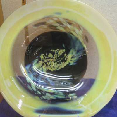 " Irish Gold & Blue Platter"
