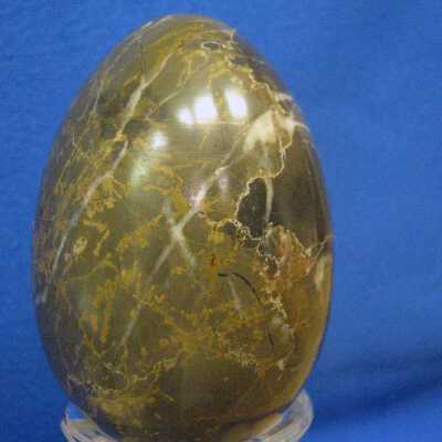 Jasper with agate lines Egg Stone
