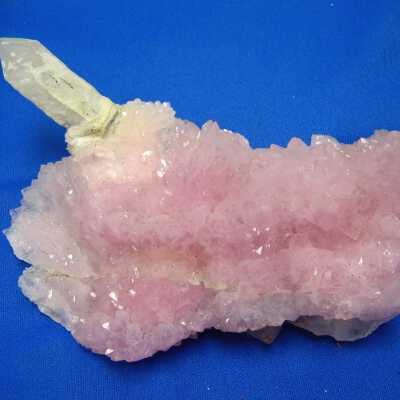 Fluorite on Rose Quartz