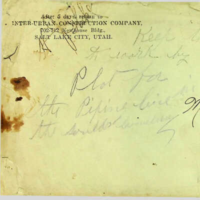 Cemetery Correspondence 1914