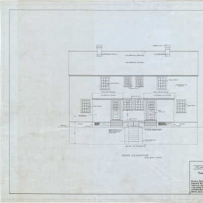 Architectural Plan of Worker Row House