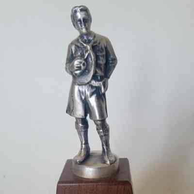 Statuette Commemorating Charles W. Hill as Treasurer of BSA 1966