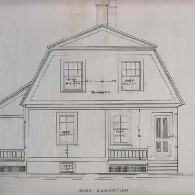 Architectural Plan of Oaks Worker Cottage