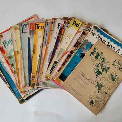 Sheet music 1920-1929