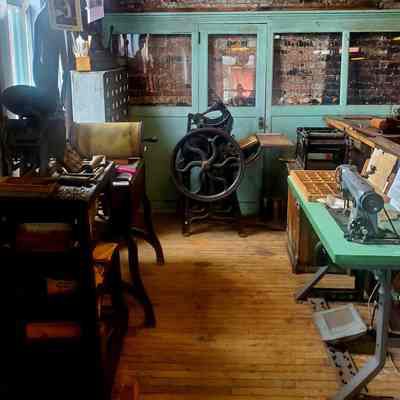 Print Shop Exhibit within Factory Floor Exhibit