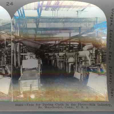 Vats for Dyeing Cloth, Cheney Brothers Silk Mill