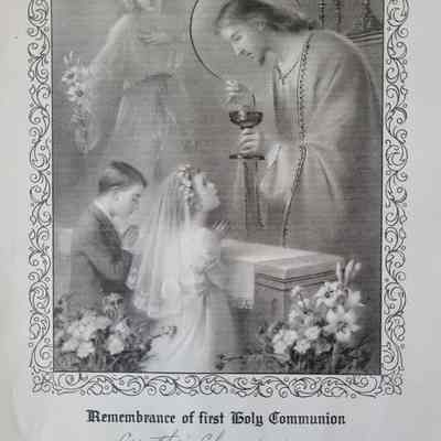 Remembrance of First Holy Communion 1962